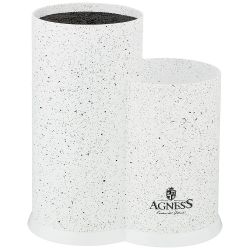 ПОДСТАВКА ДЛЯ НОЖЕЙ AGNESS "АРКТИК" УНИВЕРСАЛЬНАЯ,20*12*22СМ