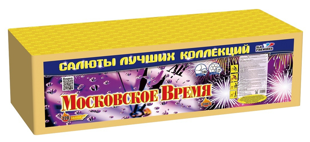 Фейерверк, батарея салютов Московское время 220 х 1,2"