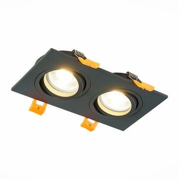 Встраиваемый светильник 2*GU10 IP20 ST251.408.02 чёрный ST-Luce
