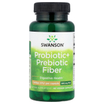 Swanson Vitamins, пробиотик и пребиотическая клетчатка, 60 веганских капсул