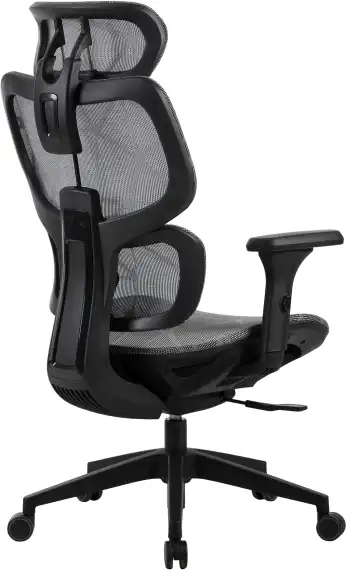 Кресло Cactus CS-MC555 черный/серый сетка с подголов. крестов. пластик пластик черный