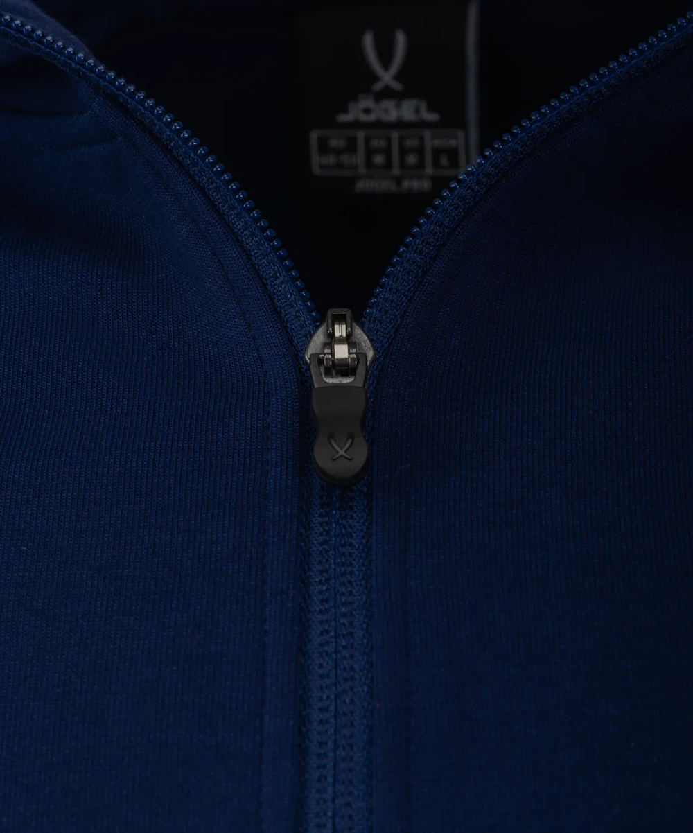Худи на молнии ESSENTIAL Athlete Hooded FZ Jacket, темно-синий