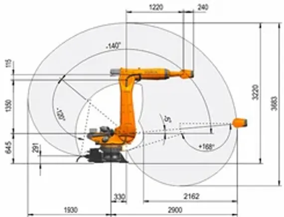 Промышленный робот KUKA KR QUANTEC, KR 240 R2900-2 HO