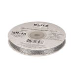 Тесьма отделочная металлизированная 10 мм, MR-10, 33 м, серебро, Blitz