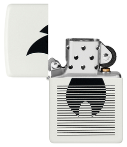 Зажигалка ZIPPO Flame Gradient Design White Matte, латунь/сталь, белая, матовая