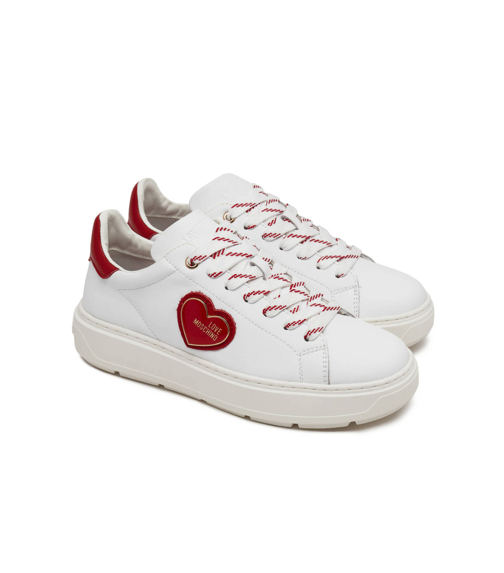 Кожаные кроссовки Love Moschino - белый(JA15384G0GIA1)
