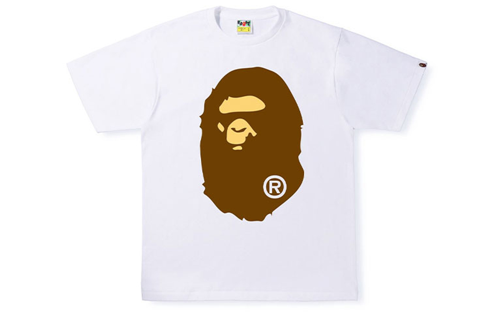 A Bathing Ape Pigment Big Ape Head Tee Ss23 белый