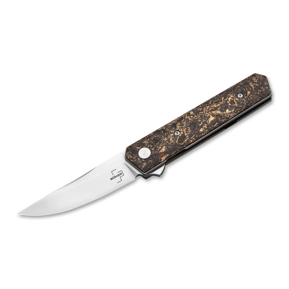 Складной нож Boker 01BO196 Kwaiken Compact Flipper Marble Carbon Copper