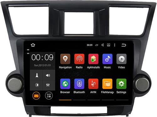 Магнитола для Toyota Highlander 2 2007-2013 XU40 - AIROC 2K RX-1122 Android 13, Быстрая, QLed+2K, CarPlay, SIM-слот (крутилки декоративные)