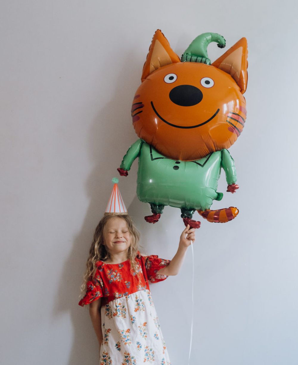 КОТ Шар фигура Компот Три кота  48"/123см(БГ-50)  Изображение8