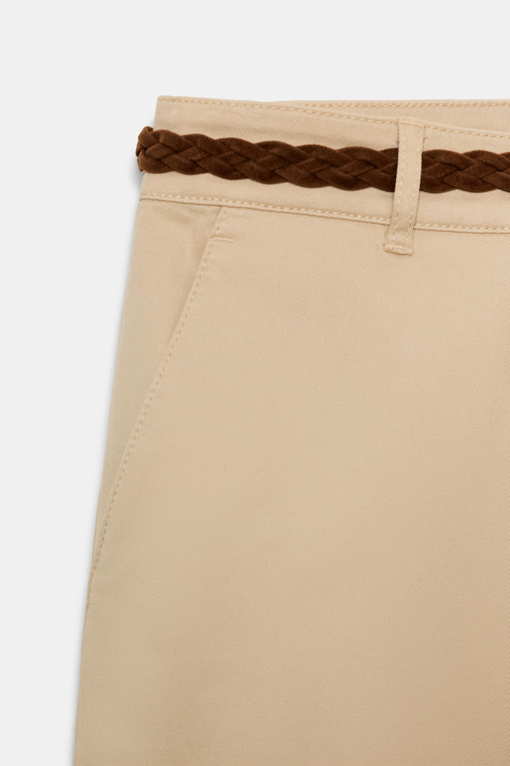 БРЮКИ ЧИНОС С ПЛЕТЕНЫМ РЕМНЕМ — ZARA