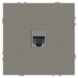 Розетка ЭРА Galaxy 15-3107-07 информационная RJ45 IP20 титан | Эра Galaxy