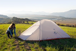 Палатка Naturehike Cloud Up Si 1-местная, алюминиевый каркас, сверхлегкая, серо-красная, NH18T010-T-DLG