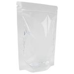 Пакеты дой-пак с замком ZIP LOCK, прозрачные, 140х200 + 40 мм, КОМПЛЕКТ 100 штук, 70 мкм, BRAUBERG, 700697