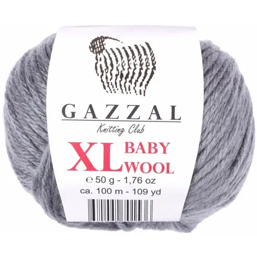 Пряжа GAZZAL Baby Wool Xl 50 гр. 100 м цвет 818 XL