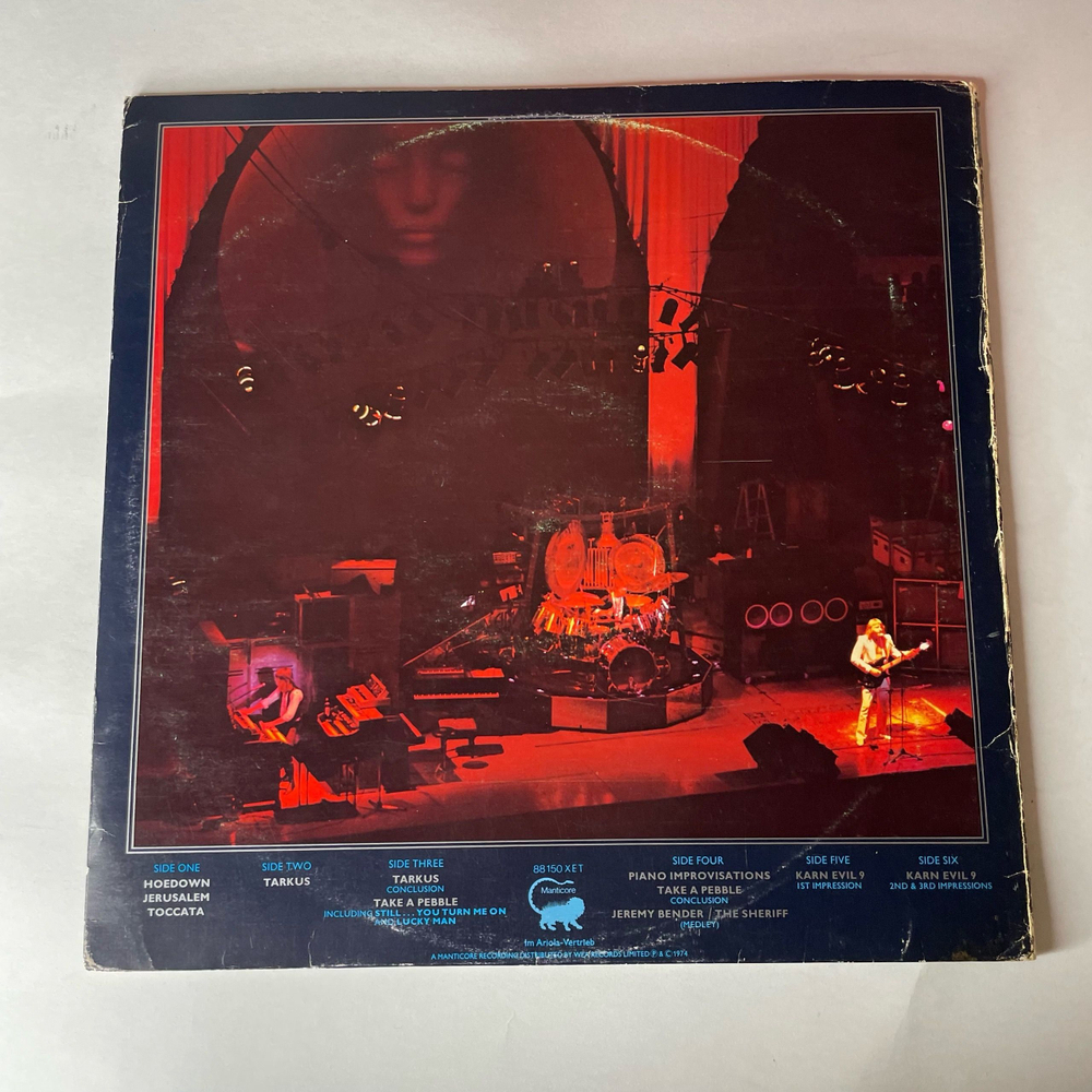 Винтажная виниловая пластинка LP Emerson, Lake and Palmer, Welcome Back My Friends To The Show That Never Ends, Ladies And Gentlemen (Германия 1974)