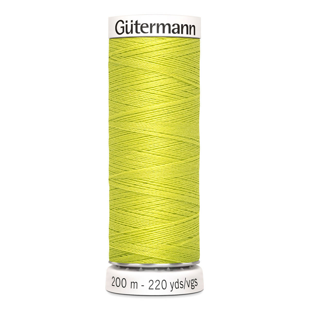 01 Нить Sew-All 100/200 м для всех материалов, 100% полиэстер Gutermann 748277 (334 желто-зеленый)
