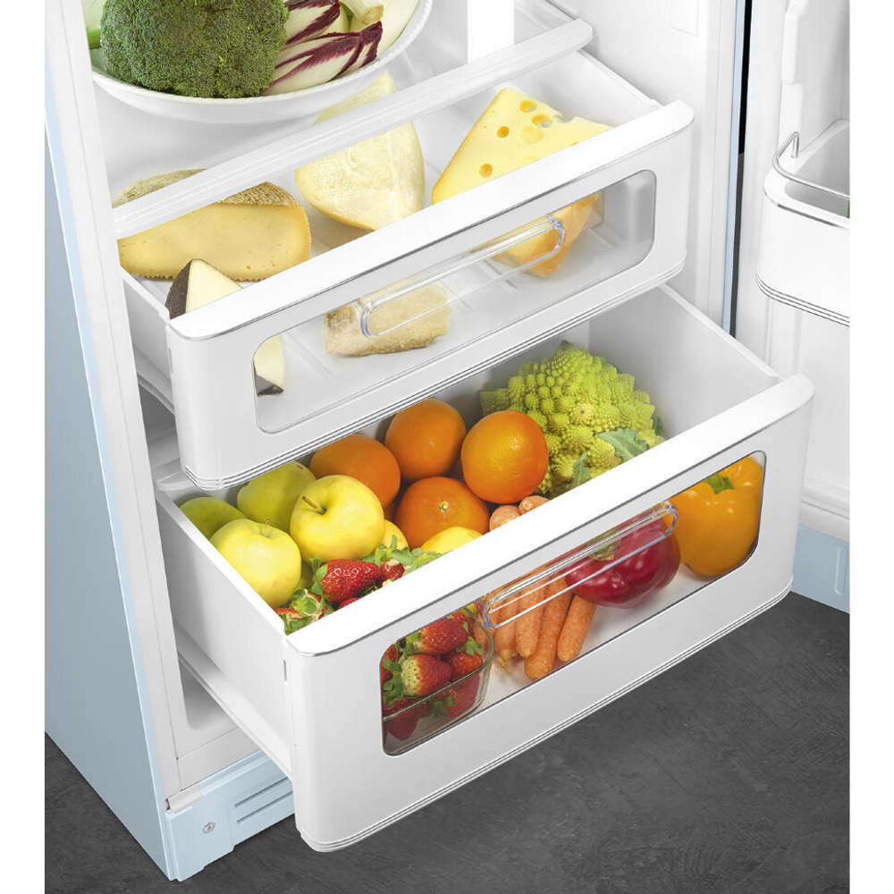 Отдельностоящий двухдверный холодильник Smeg FAB30RPB5