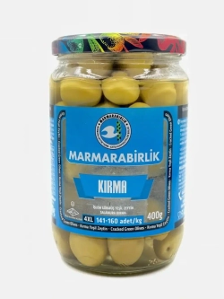Турецкие зеленые оливки в рассоле 4XL ,Kirma ( 400гр.)