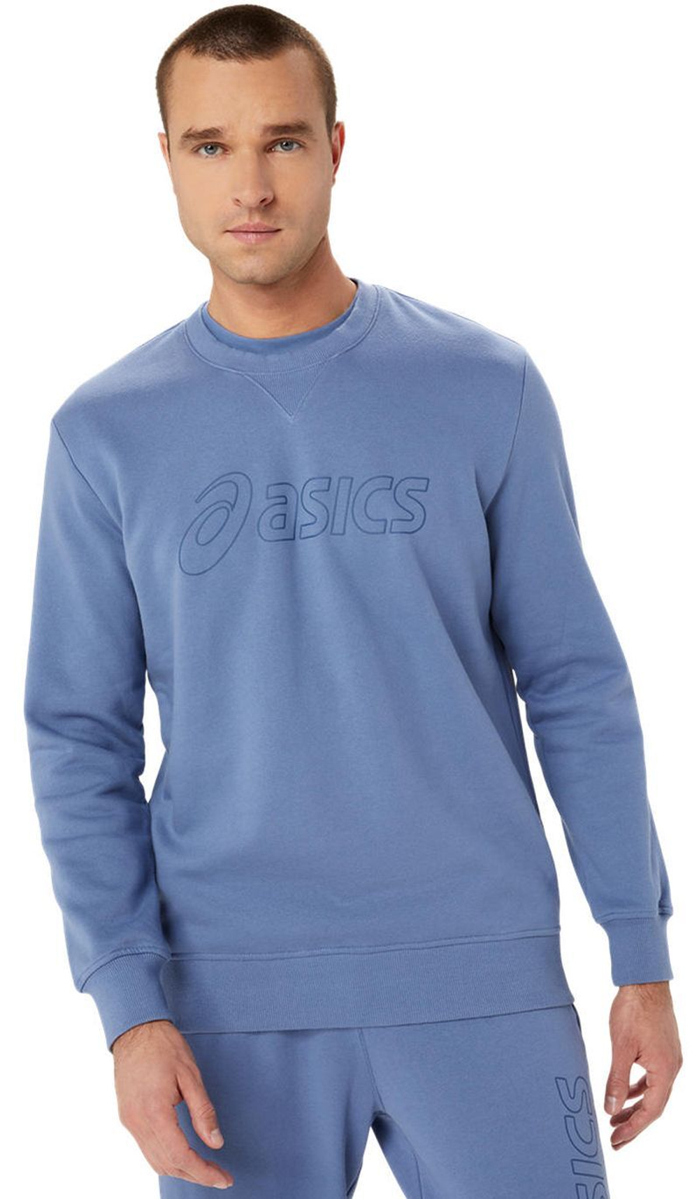 Мужская теннисная кофта Asics Sweat Shirt - небесный