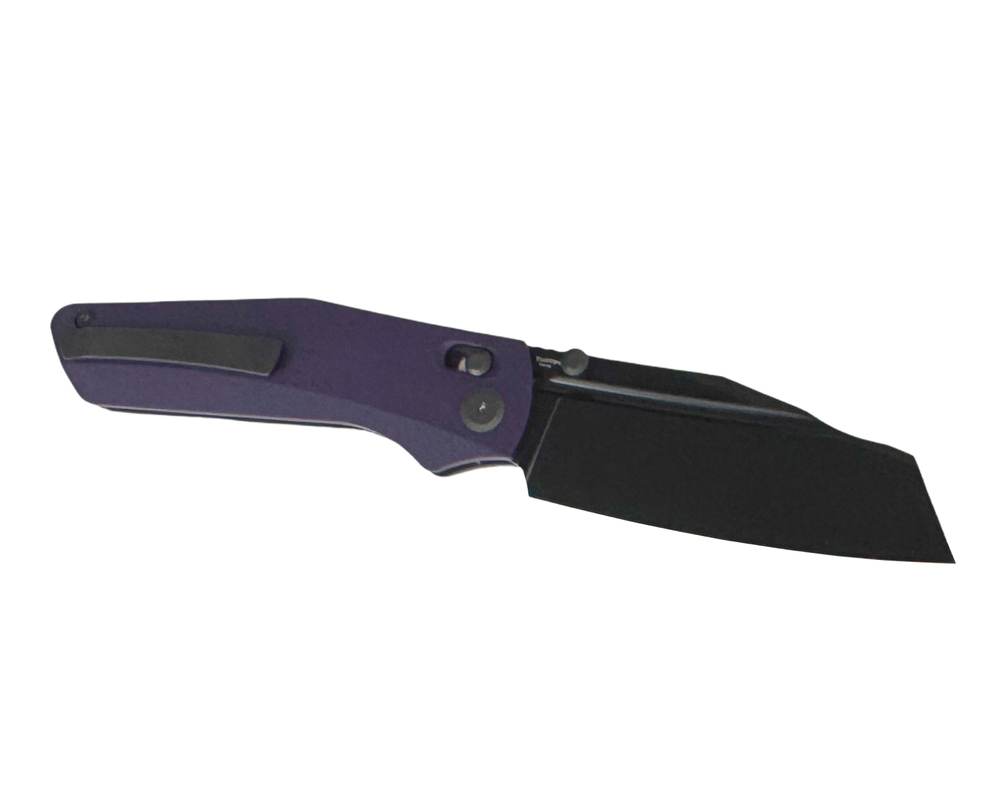 Складной нож TuoTown Sor, сталь T10S PVD, рукоять G10 purple, Titanium TC4, арт.TPW-SOR-B