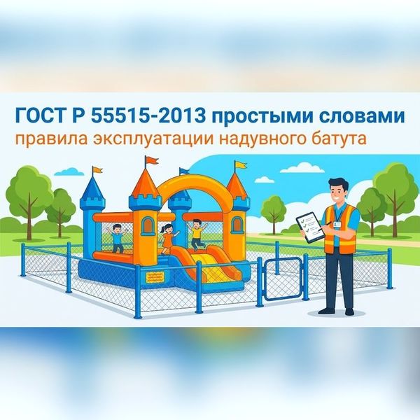 ГОСТ Р 55515-2013 простыми словами: правила эксплуатации надувного батута ГОСТ Р 55515-2013 простыми словами: правила эксплуатации надувного батута