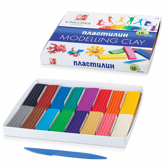 Пластилин 16 цв. "Классика"