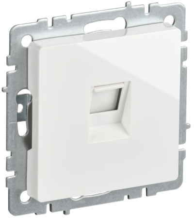 BRITE Розетка компьютерная RJ45 кат.5E РК10-БрБ белый