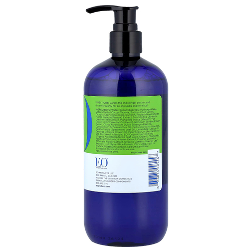 EO Products, гель для душа, вдохновляющий жасмин и вербена, 473 мл (16 жидк. унций)