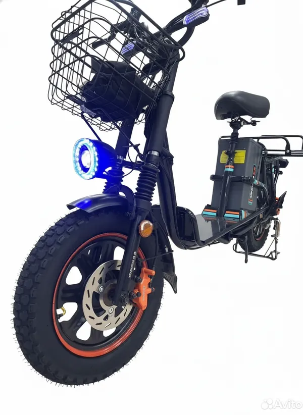Электровелосипед WENBOX W33 1200W (60V/30Ah) без амортизаторов, маленький дисплей фото №5