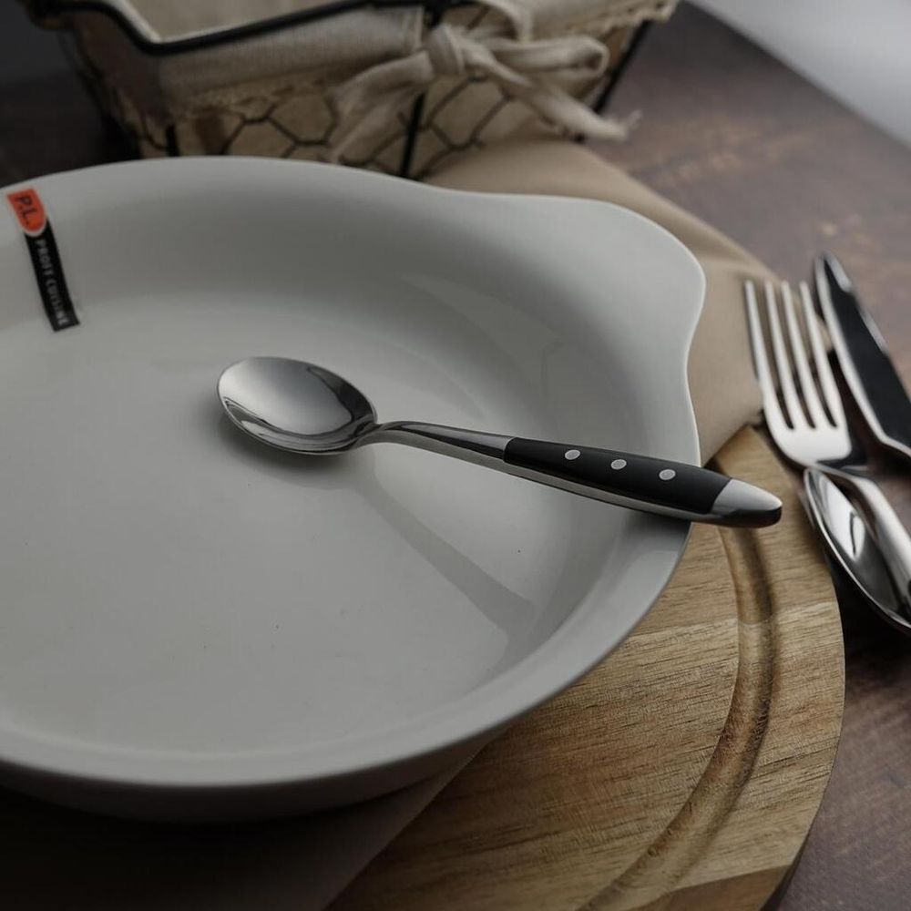 Ложка чайная 16,7 см ручка черный пластик Grazia P.L. Proff Cuisine [12]