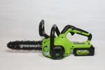 Аккумуляторная цепная пила Greenworks G24CS25K4,2007707UB, 24v, 25см, c АКБ 4 А·ч и ЗУ