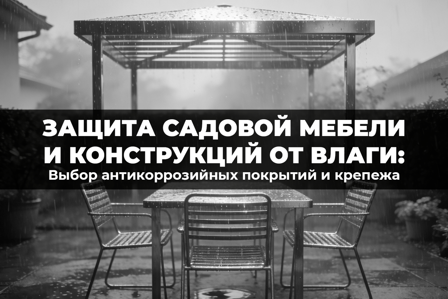 Весенняя влага не страшна: как выбрать крепеж и покрытия для садовых конструкций