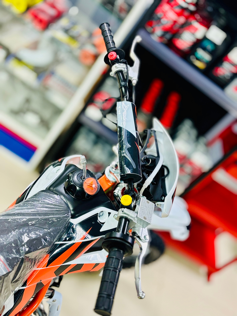 ПИТБАЙК KAYO BASIC K125EM 17/14 KRZ (МЕХАН. СЦЕПЛ., ЭЛ. СТАРТЕР 2024 Г.)
