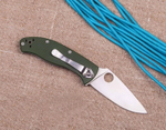 Нож складной Spyderco Tenacious Зелёный, C122GPGR, сталь 8Cr13Mov