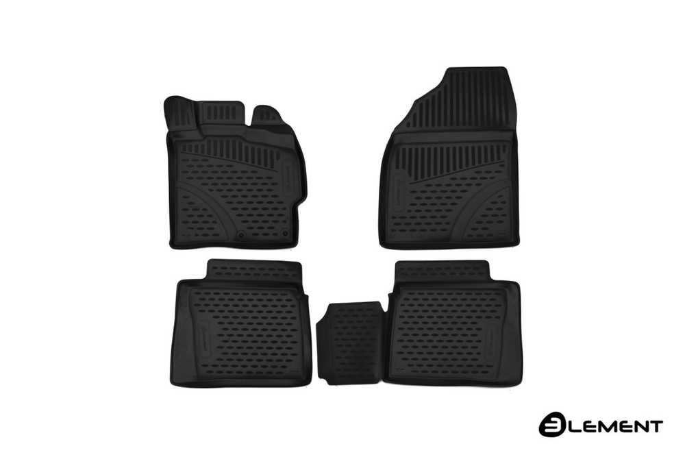 Коврики 3D в салон TOYOTA Prius 30, 2009-2015, правый руль, 4 шт. (полиуретан) ELEMENT3D48134210