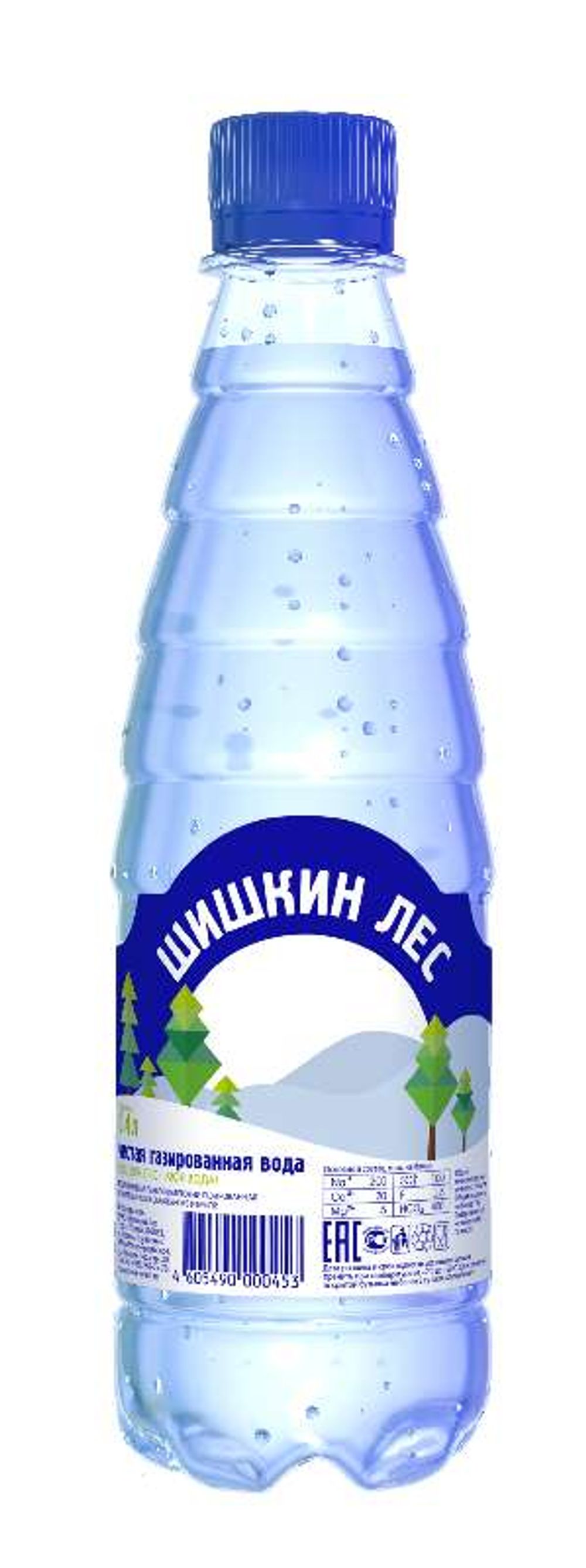 Вода питьевая Шишкин Лес пл/б 0,4л газир