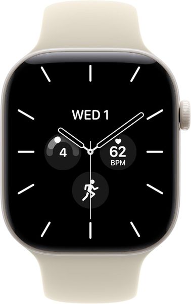 Умные часы Apple Watch Series 12 46 мм Pearl White Ceramic Case with Sport Band (S/M) Песочный | Sand