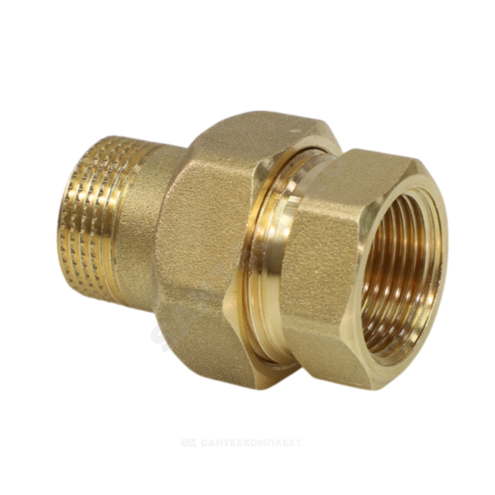 Соединитель латунь американка Ду 32 (1 1/4") прямой ВР/НР R18 Giacomini R18Y006