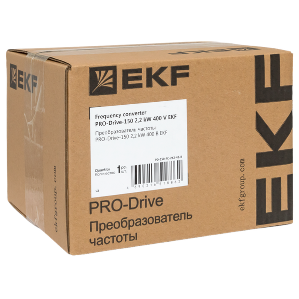 Преобразователь частоты PRO-Drive PD-150-FC-1K5-43-B EKF