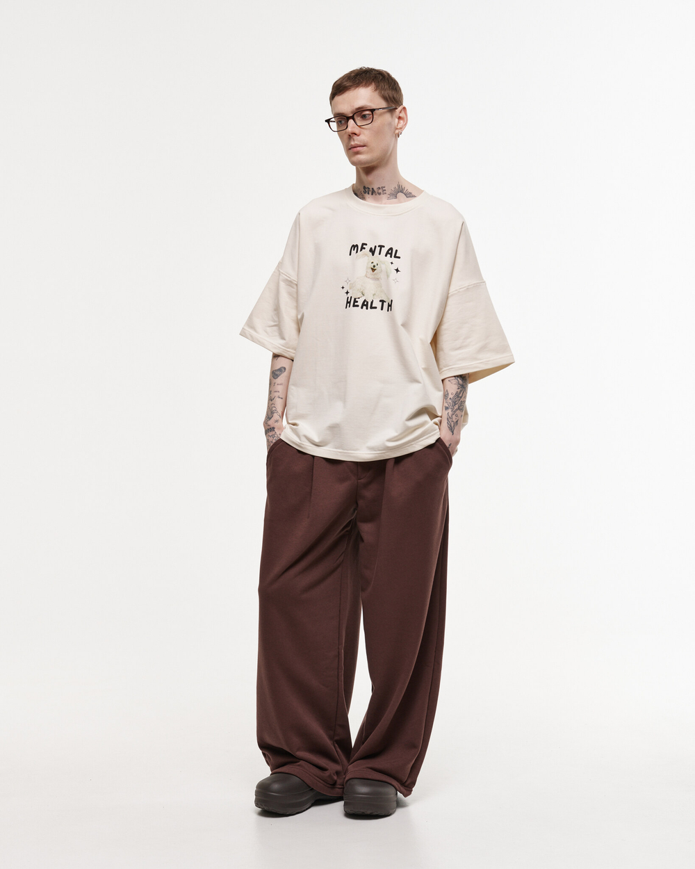 T-shirt MENTAL HEALTH Coconut Milk