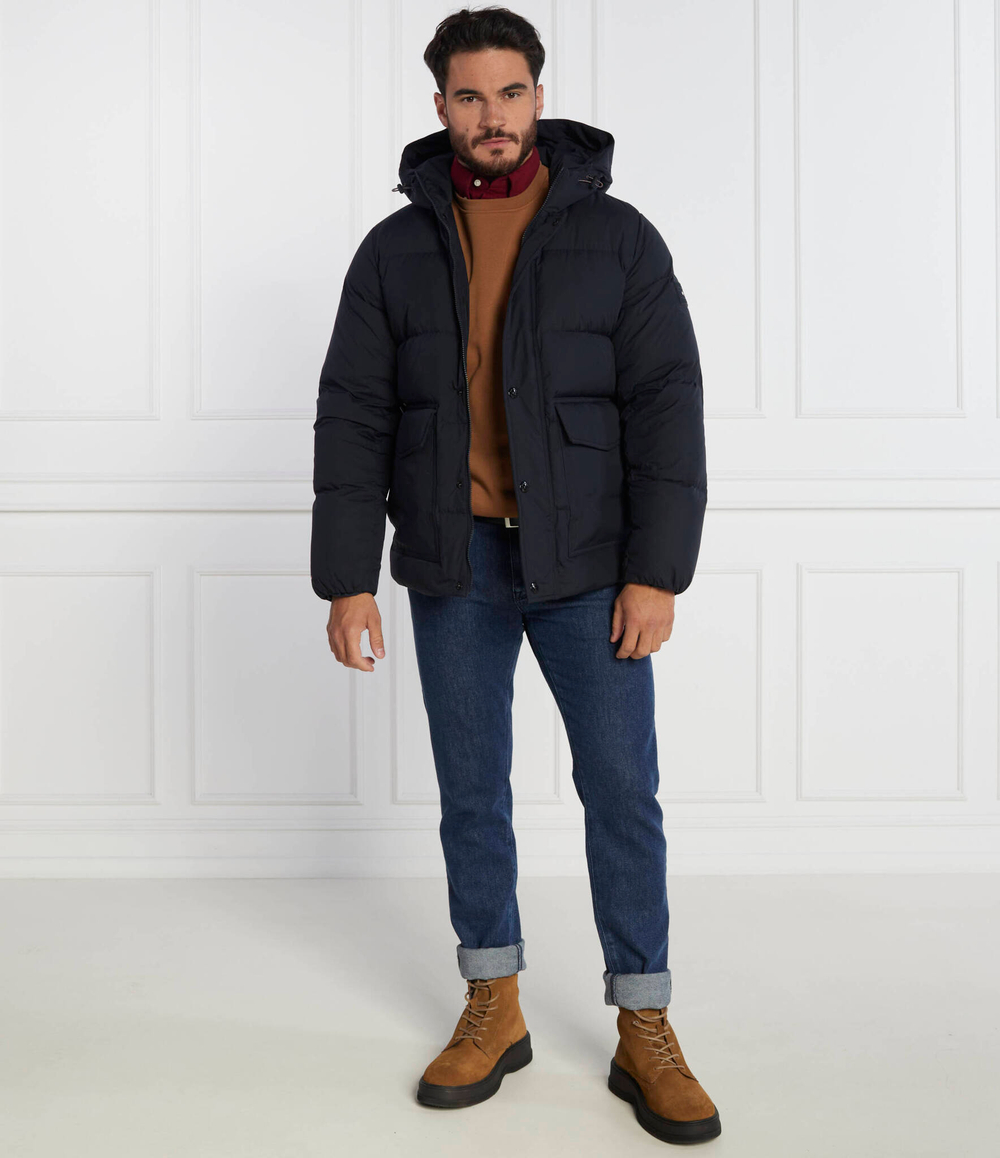 Пуховая куртка DOWN HOODED Tommy Hilfiger - темно-синий(MW0MW33960)