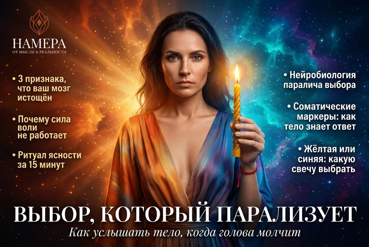 Паралич выбора: как принять решение, когда мозг в тумане. Гид НАМЕРА