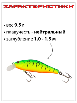 Воблер Шэд Khamsin 70 SP SR 70 мм 9,5 г цвет 070