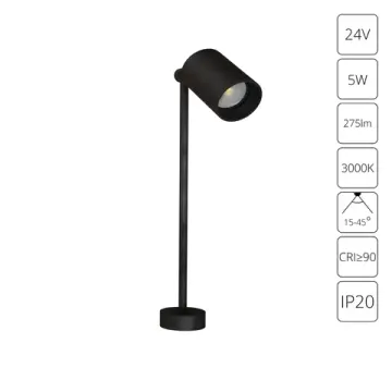 Спот для подсветки ювелирных изделий 5W 3000K A6397LT-1BK черный Presto 24V Arte Lamp