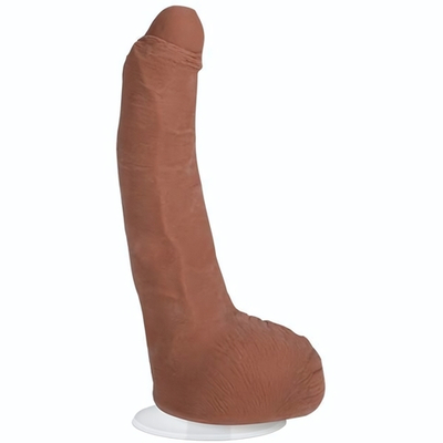 Телесный фаллоимитатор на съемной присоске Signature Cocks Leo Vice - 19,1 см. (Цвет: телесный)