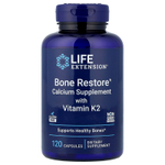 Life Extension, восстановление костей с витамином К2, 120 капсул