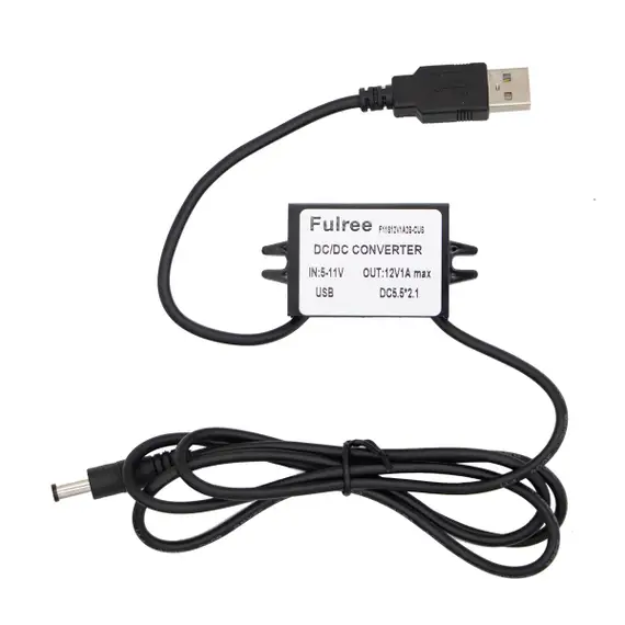Преобразователь повышающий с USB 5V до 12V DC5.5 * 2,1 разъем