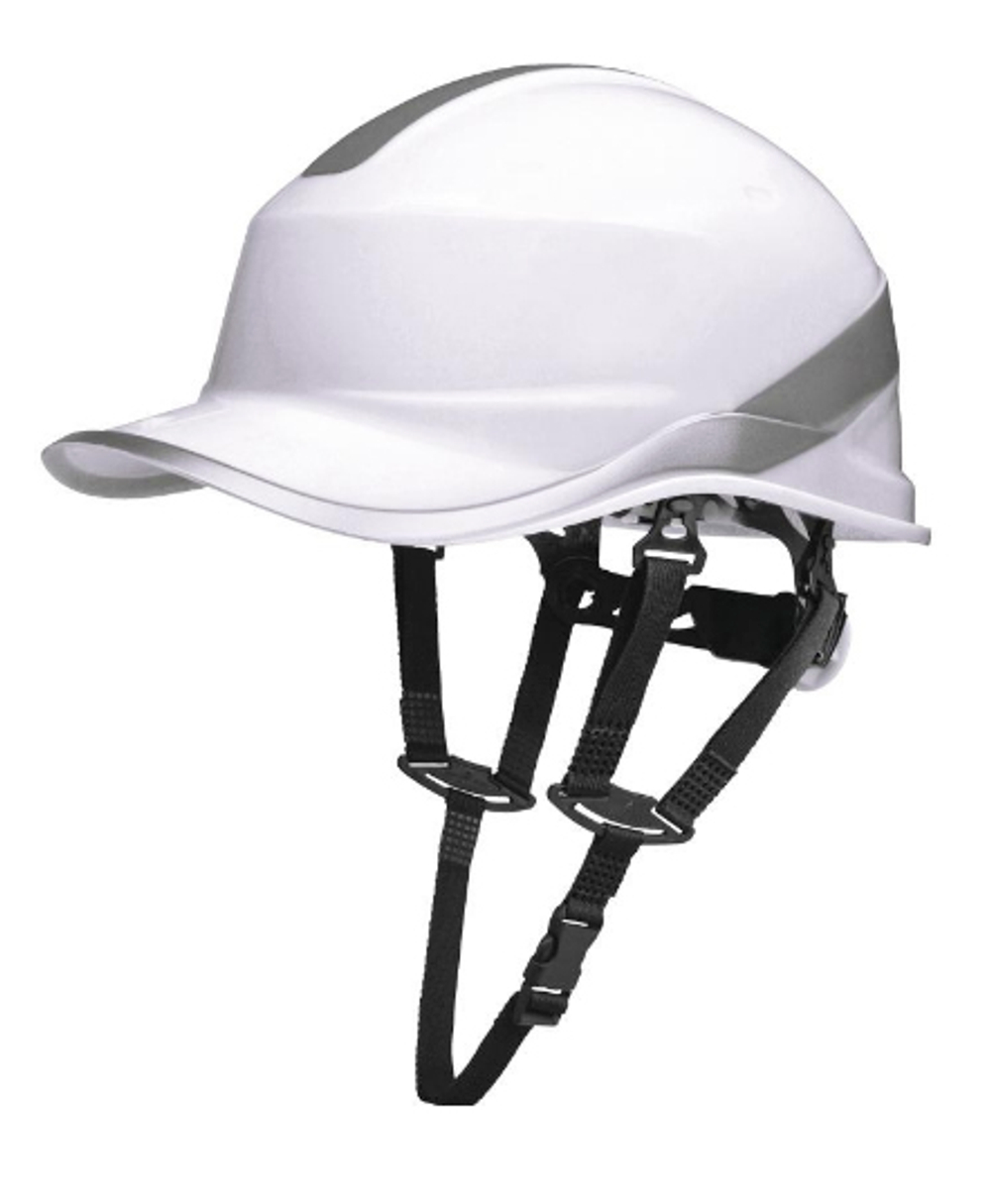 Каска защитная в форме бейсболки застежка ROTOR,DIAMOND V UP цвет белый