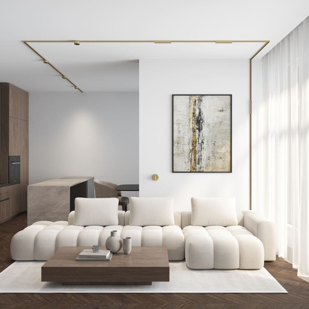 DK5072-SB Бра SHINE WALL со светодиодом, D104*H68, IP20, 3000К, 3W, RA?90, сатинированная латунь, алюминий